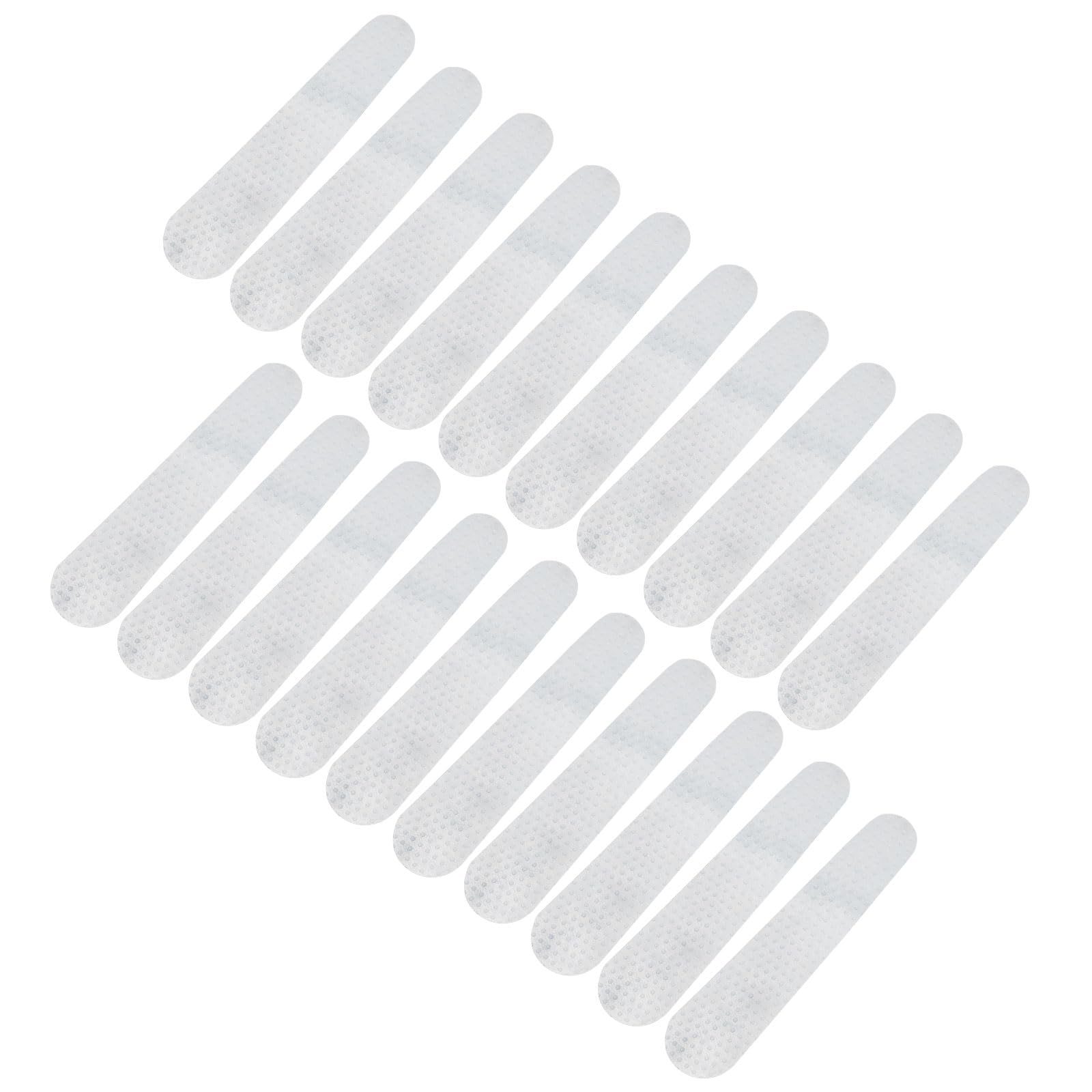 QUARKZMAN 12pz Ganci Antiscivolo Silicone Adesivo Strisce AppendiaPuntai per Grucce Legno Plastica, Trasparente (3.94 x 1.38
