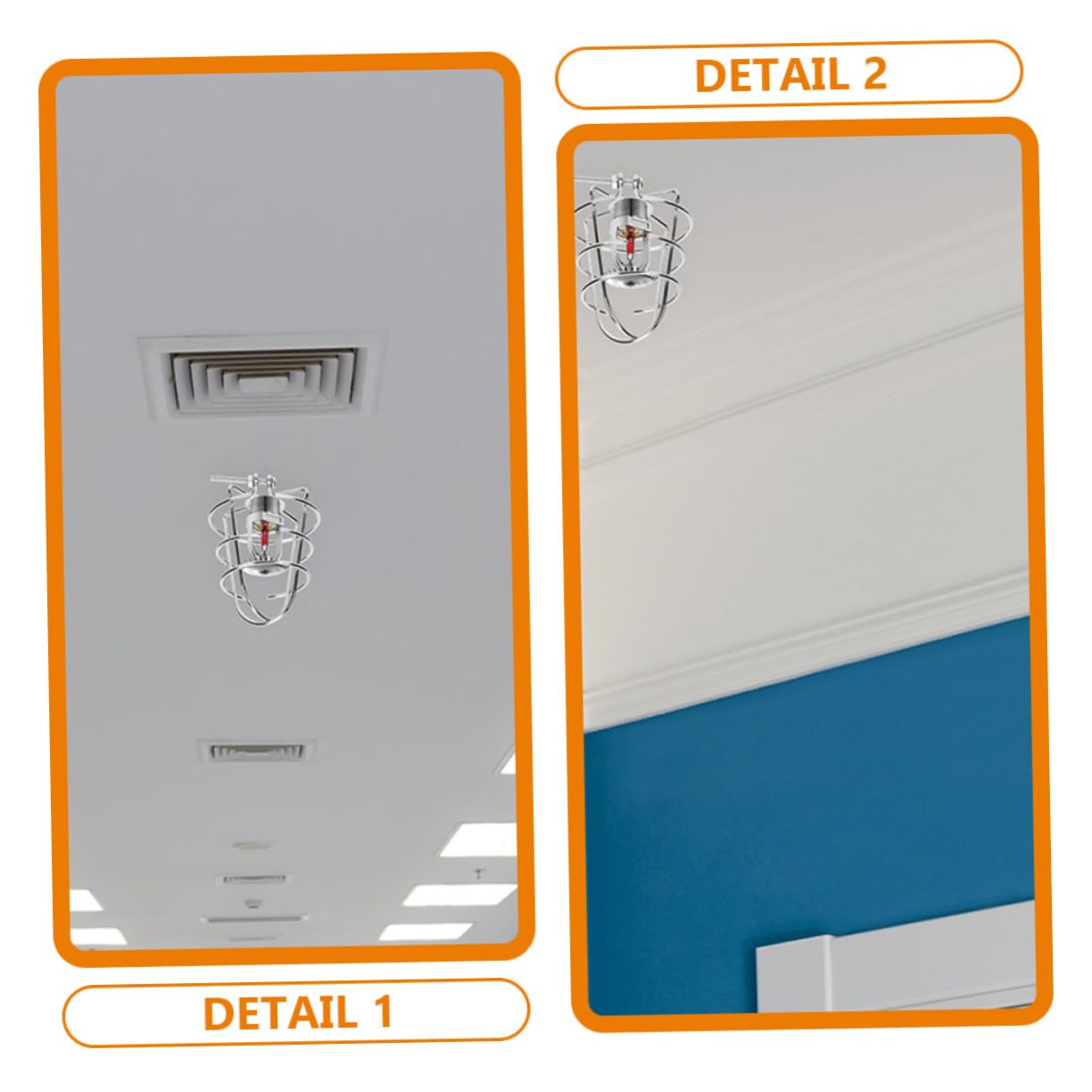 2x Sprinkler Schutzgitter - Abdeckung Für Feuerlöscher Köpfe 1/2 Zoll