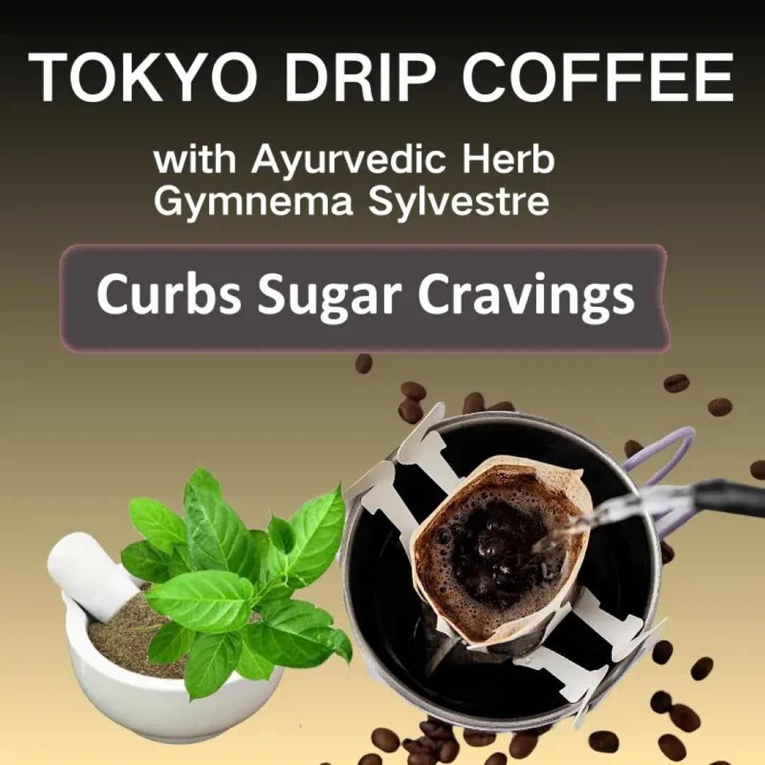 SHO Tokyo Diet Coffee Cinnamon Roasted Caramel, 3 Pack (7 Drip Bags each) – Drip Coffee, Single Serve Coffee Bags, Camping Pour Over Coffee, Perfect Coffee Bags for Travel and On-the-Go