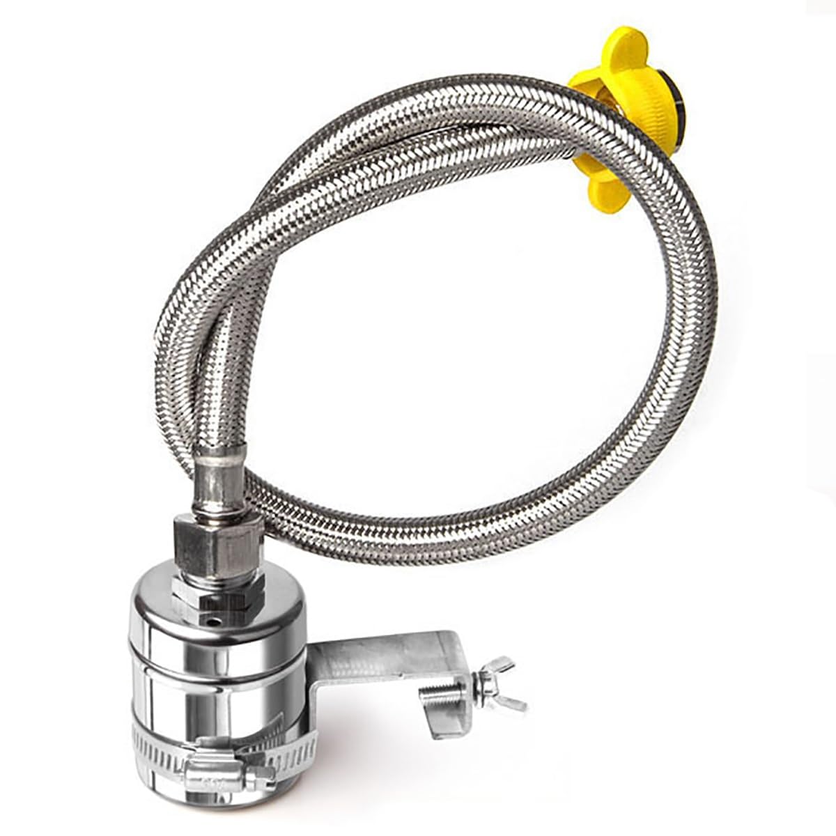 Valvola a sfera galleggiante, Valvola galleggiante da 1/2"+tubo intrecciato da 60 cm+interruttore valvola triangolare+morsetto di fissaggio,valvola galleggiante for riempimento automatico del serbatoi