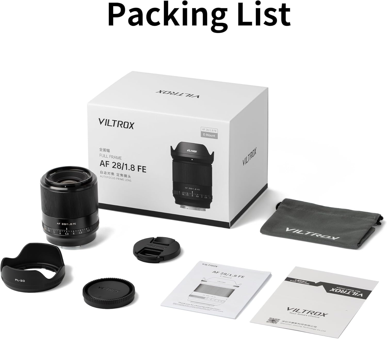 VILTROX 28mm f/1.8 FE Full-Frame Autofocus Lens for Sony E-Mount Camera a7 a7II a7III a7R a7RII a7RIII a7RIV a7S a7SII a9 a7C a5100 a6300 a6600