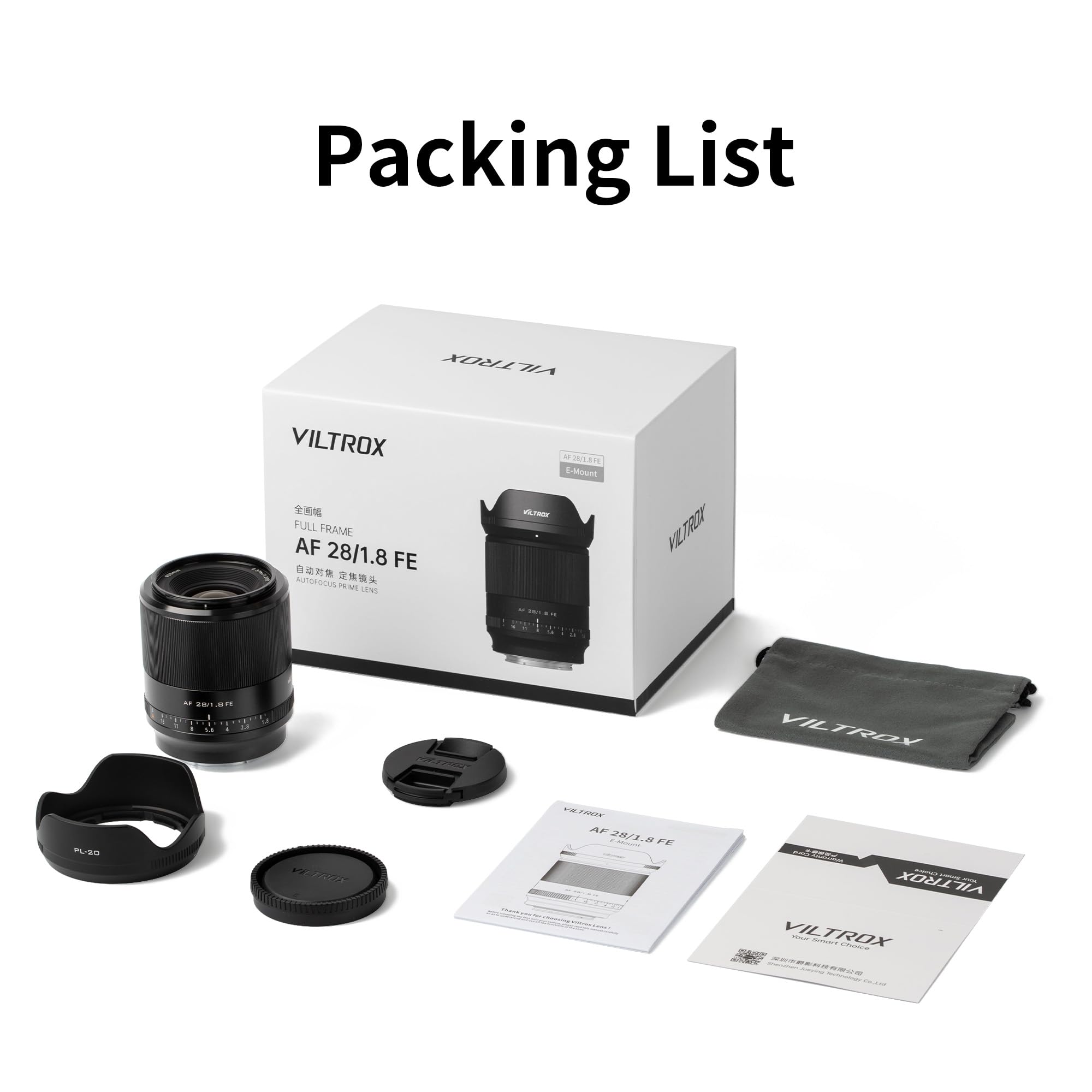 Amazon.com : VILTROX 28mm f/1.8 FE Full-Frame Autofocus Lens