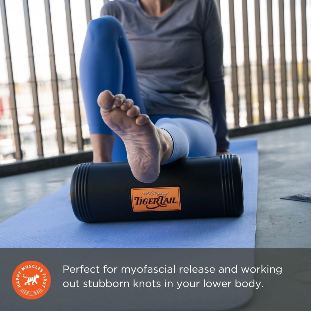 Tiger Tail Bundle: 18in Portable Massage Stick Portable Roller + Tiger Ball 5.0 Foam Roller Ball + The Big One Foam Roller