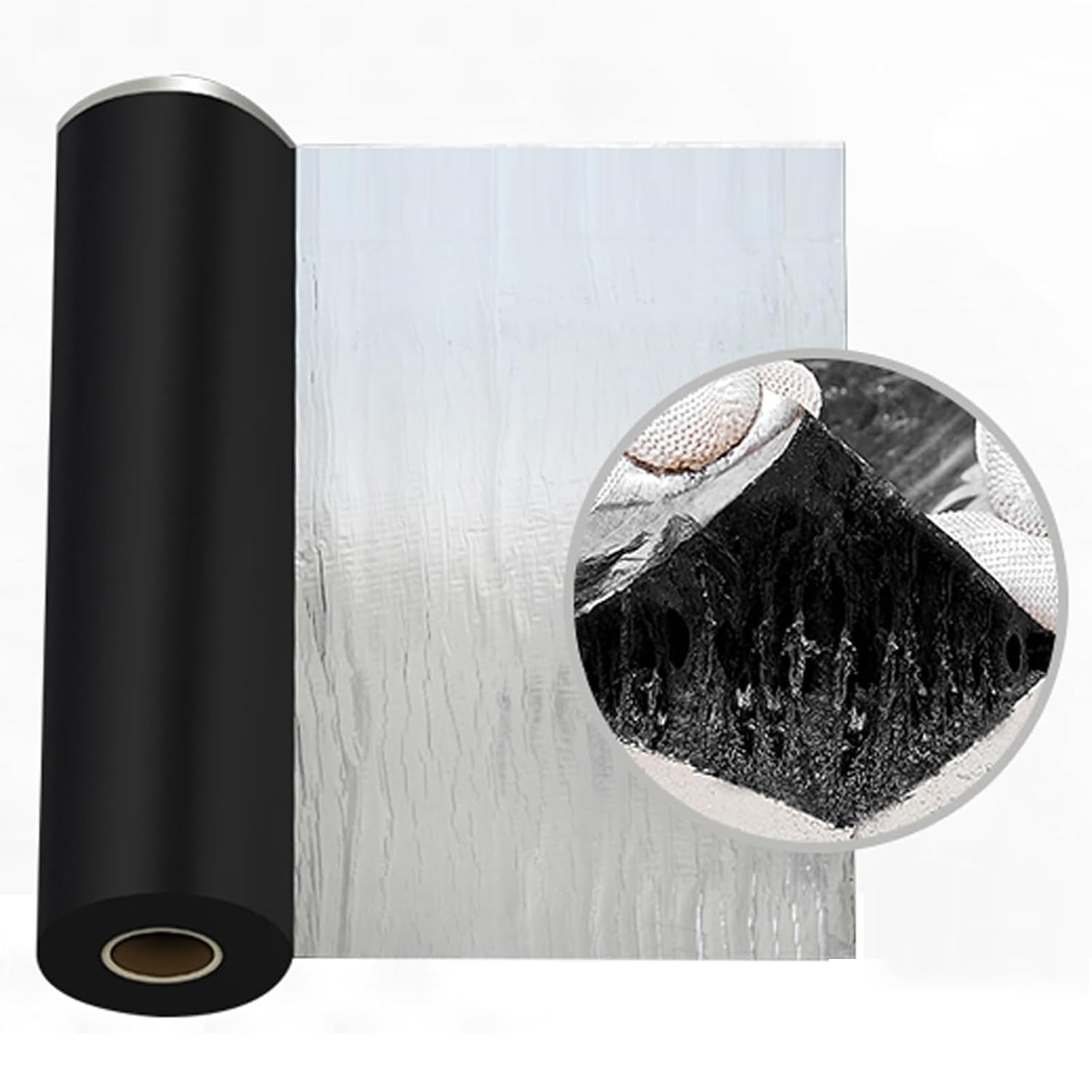 Ruban bitumineux auto-adhésif en aluminium imperméable de 20 cm x 8 m