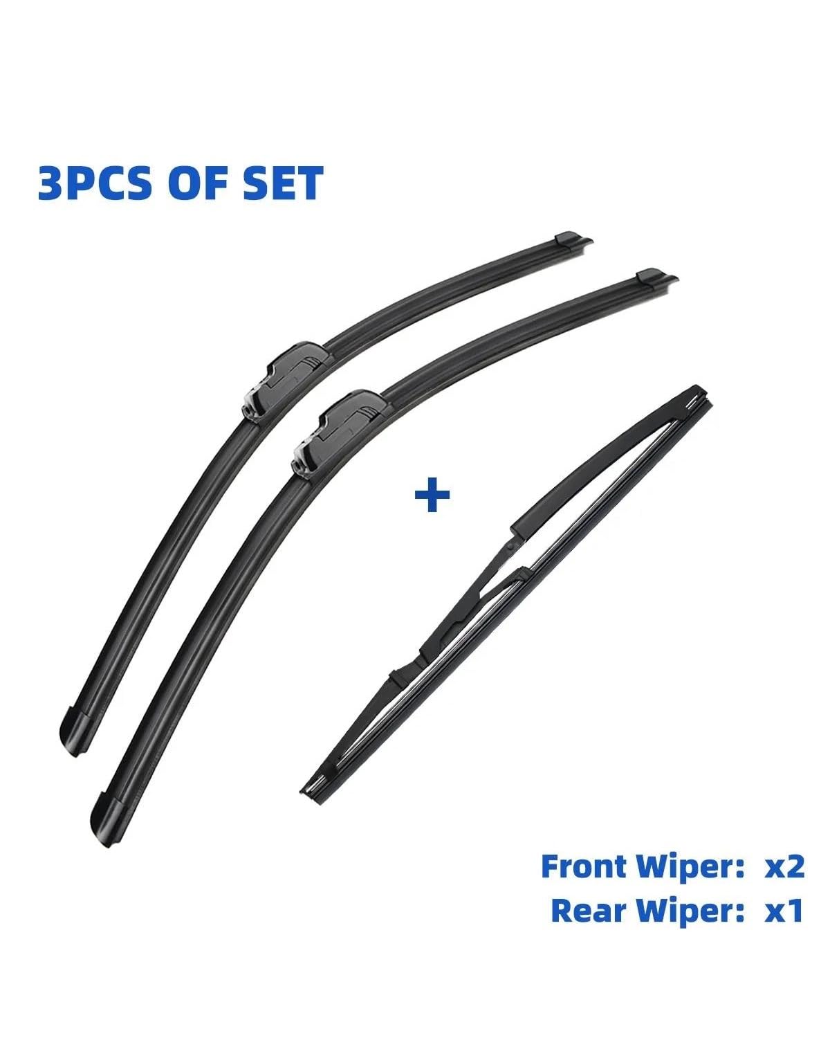 Kit Tergicristalli 3-in-1 Compatibile con Fiat Punto 188 (1999-2005) | Anteriore 22"+18" + Posteriore 14" | Silenzioso
