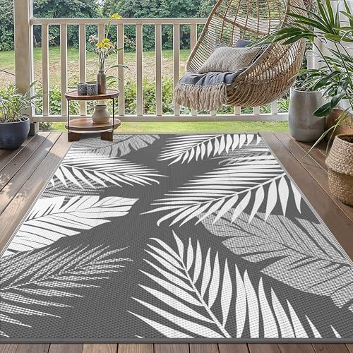 GENIMO Tapis Exterieur Resistant Pluie,Reversible Recyclable Résistant aux UV Tapis Extérieur...