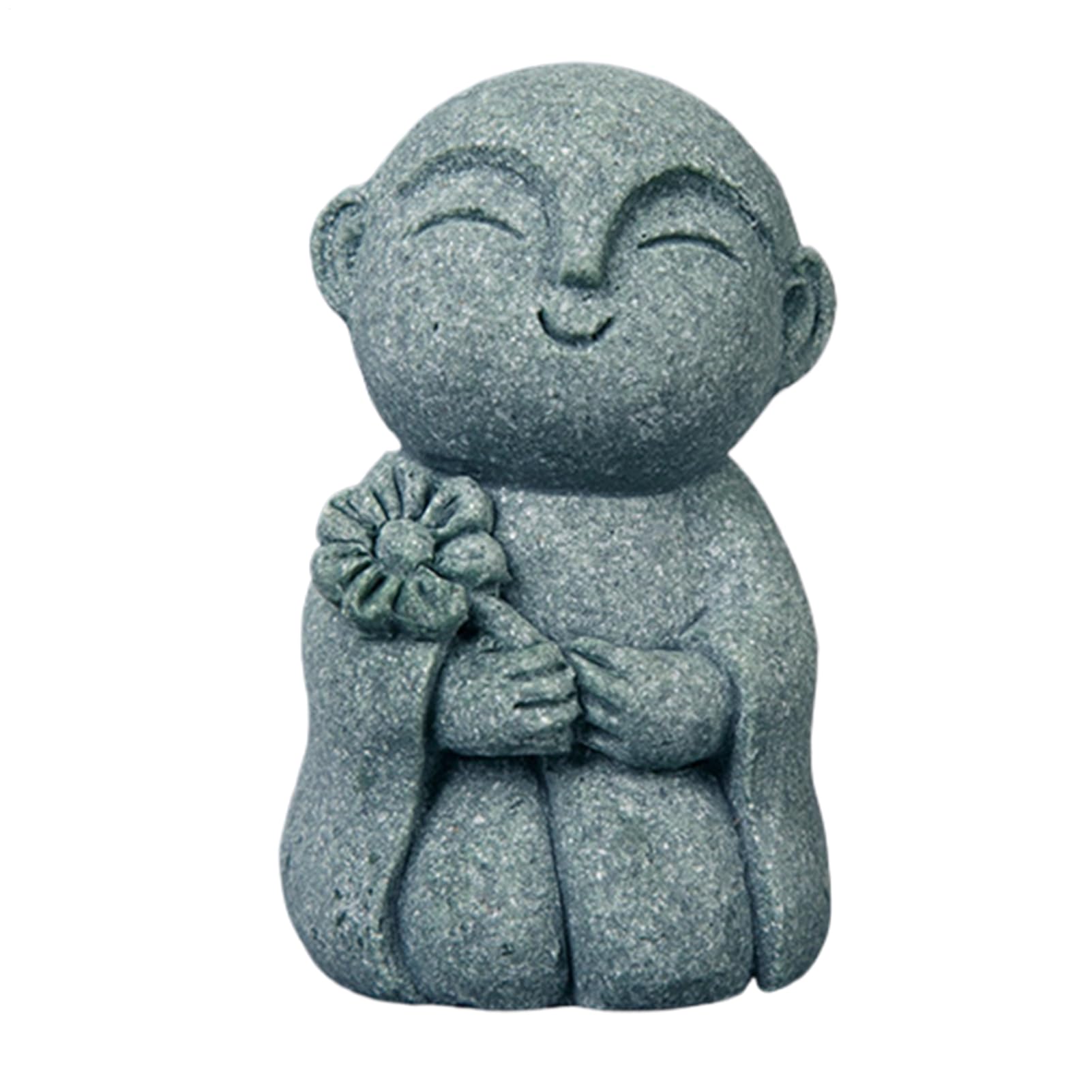 Figurines de Bouddha en Pierre pour Jardin, Sculpture Bouddhiste Spirituelle