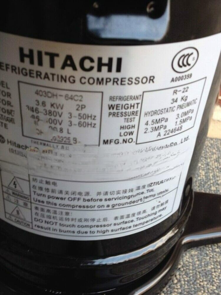 1-piece set of new suitable for 403DH-64C2 4 horsepower air conditioning compressor 3600W 6.8A 1.2L liter