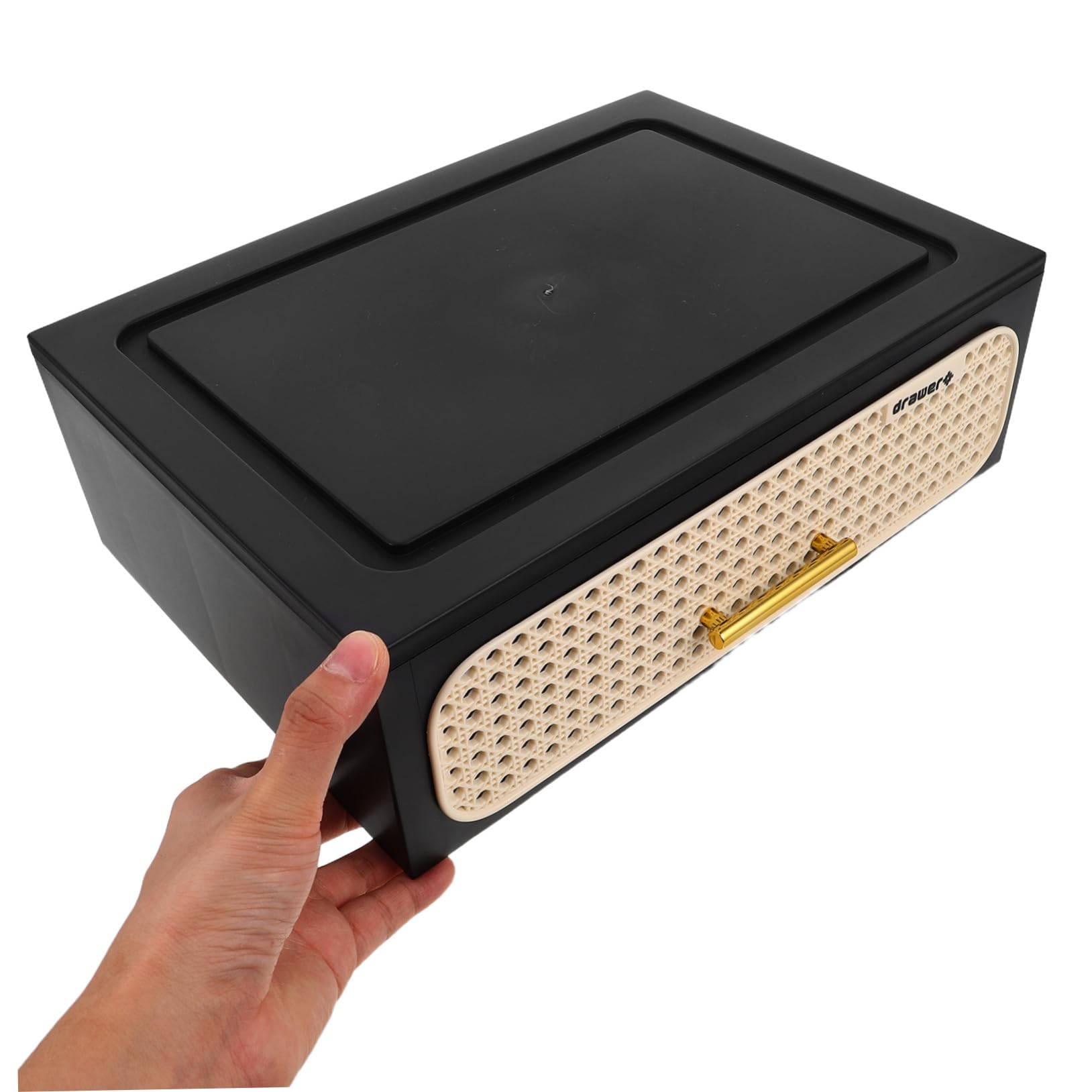 GANAZONO Organisateur de Maquillage Transparent Protection Poussière Rangement Coiffeuse pour Rouges à Masques et Pinceaux pour Bureau de Beauté et Comptoir