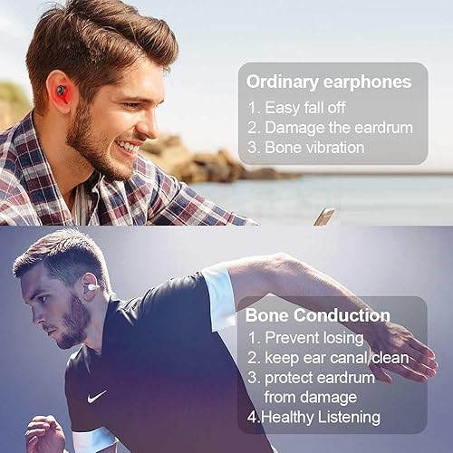Miniatura 6 de Auriculares inalámbricos verdaderos para orejas pequeñas, auriculares Bluetooth de 48 horas de reproducción IPX7, impermeables, con micrófono,