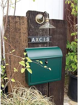 郵便ポスト　グリーン Amazon.co.jp: AXCIS(アクシス) ポスト 壁掛け 置き型 鍵付き A4 タテ