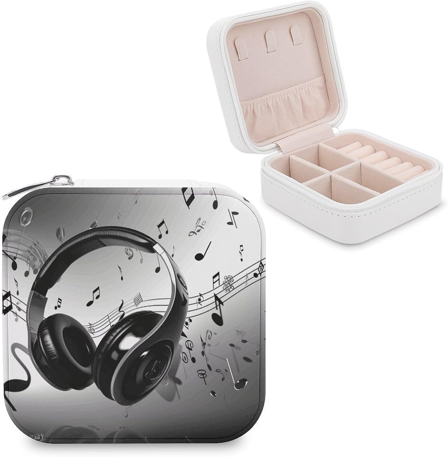 Square Music Jewelry Box for Ring Earring Necklace