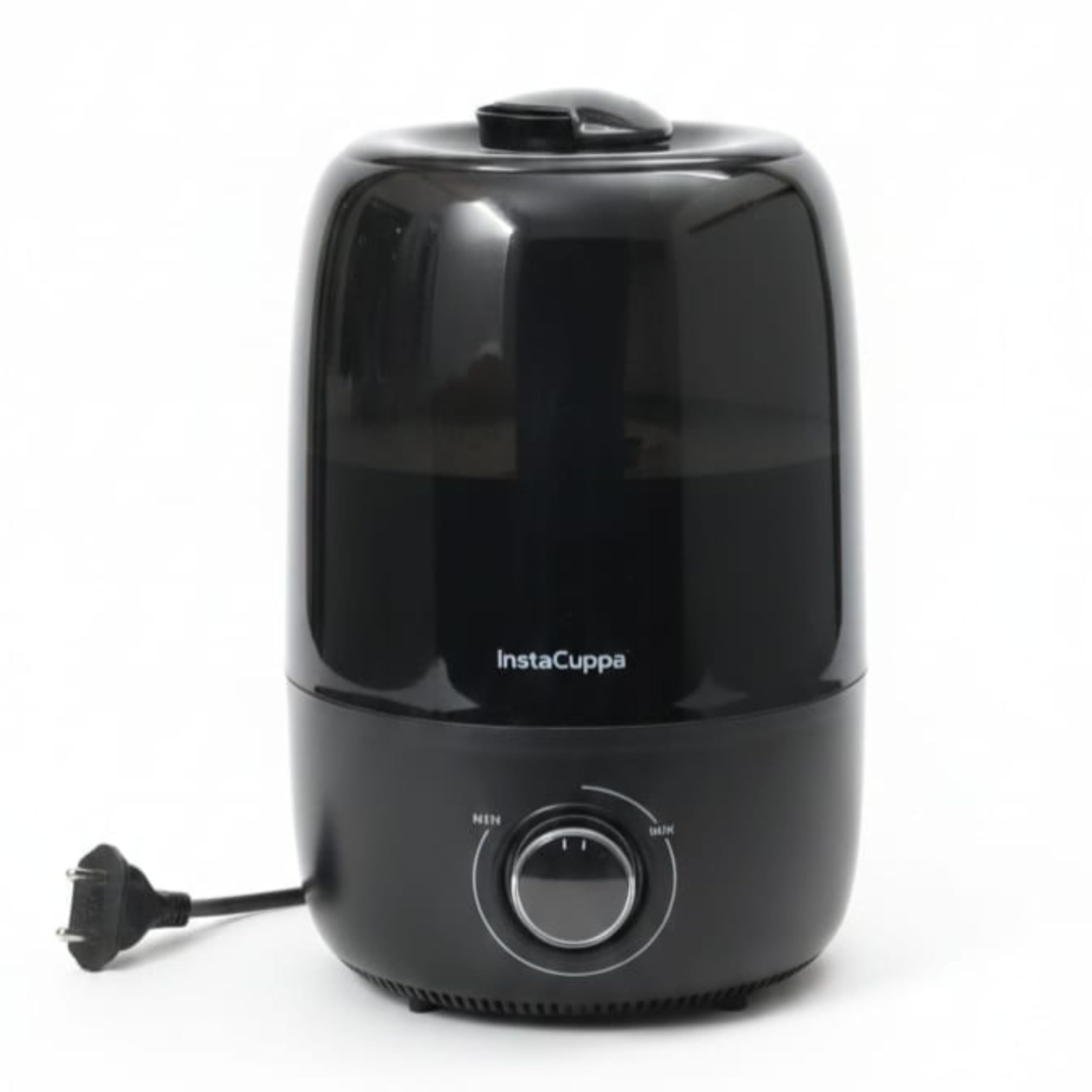 InstaCuppa Ultrasonic Cool Mist Humidifier for Room, Effective Cold & Cough Relief with Moisture Control, Separate Aroma Oil Diffuser Container, Ceramic Balls Water & Cotton Mesh Air Filters, 4 Liter