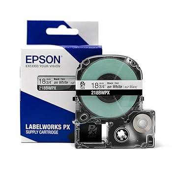 Wasp8ページ Amazon.com: Epson LABELWORKS 218BWPX Genuine PET (Polyester