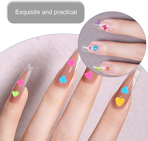 Miniatura 5 de BAIWANLCH 1 caja de uñas de lentejuelas fluorescentes para uñas, residuos de uñas con purpurina de uñas con 12 patrones para mujeres, diseño de arte