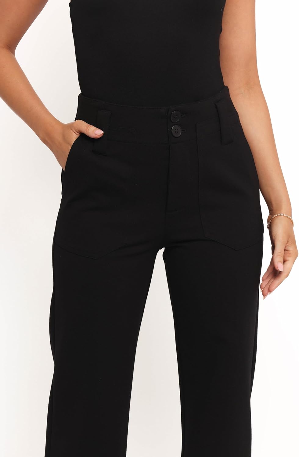 Petal & Pup Women's Bimmi-flare-pant-black