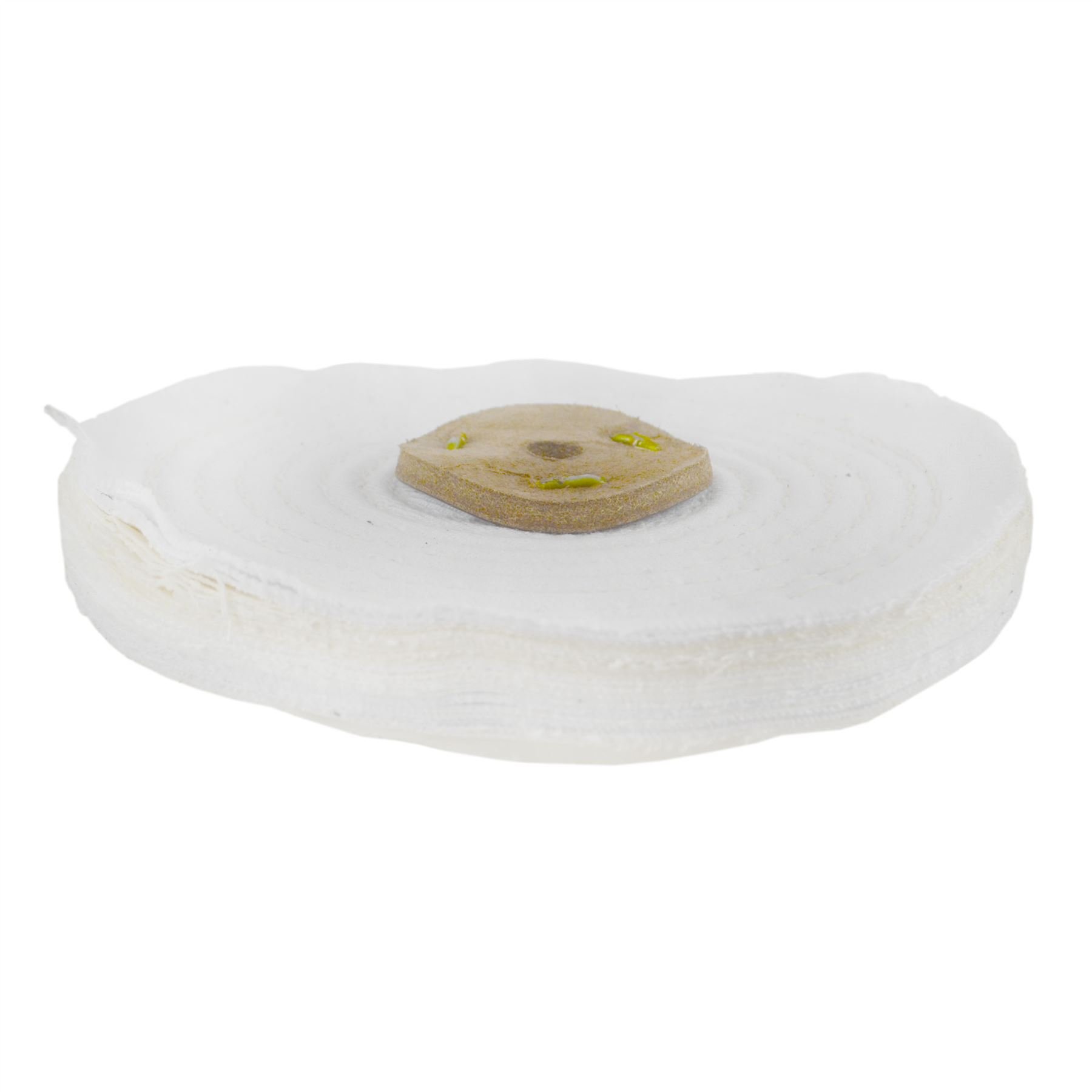 White Close Stitched Metal Polishing Buffing Mop 6