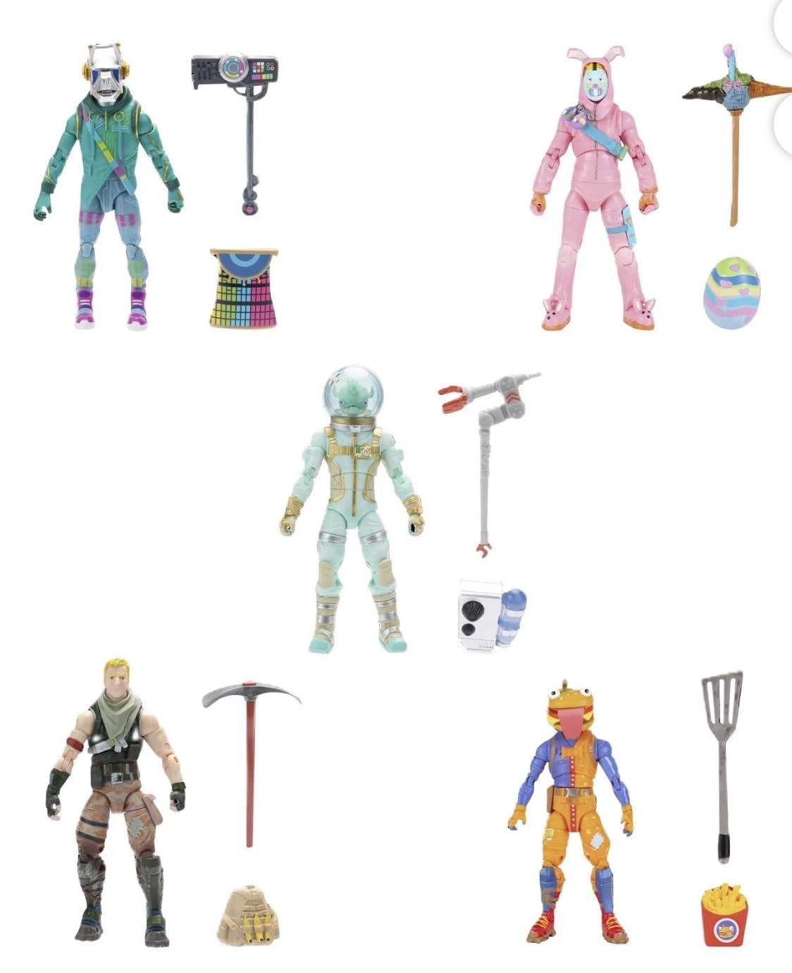 Amazon.com: Fortnite Action Figure 5-Pack Set with Virtual Items