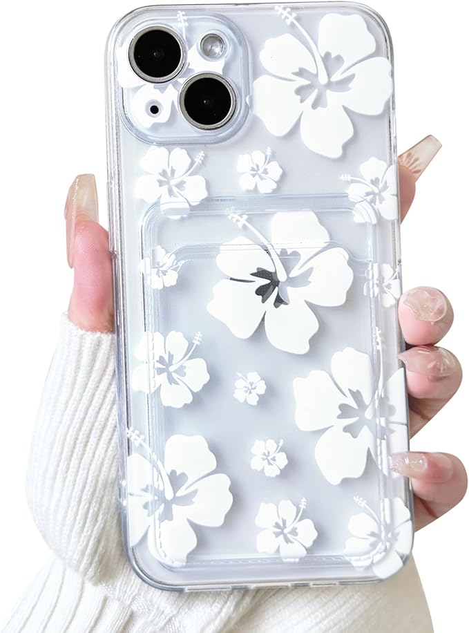 NITITOP Compatible with iPhone 13 Case Clear with Card