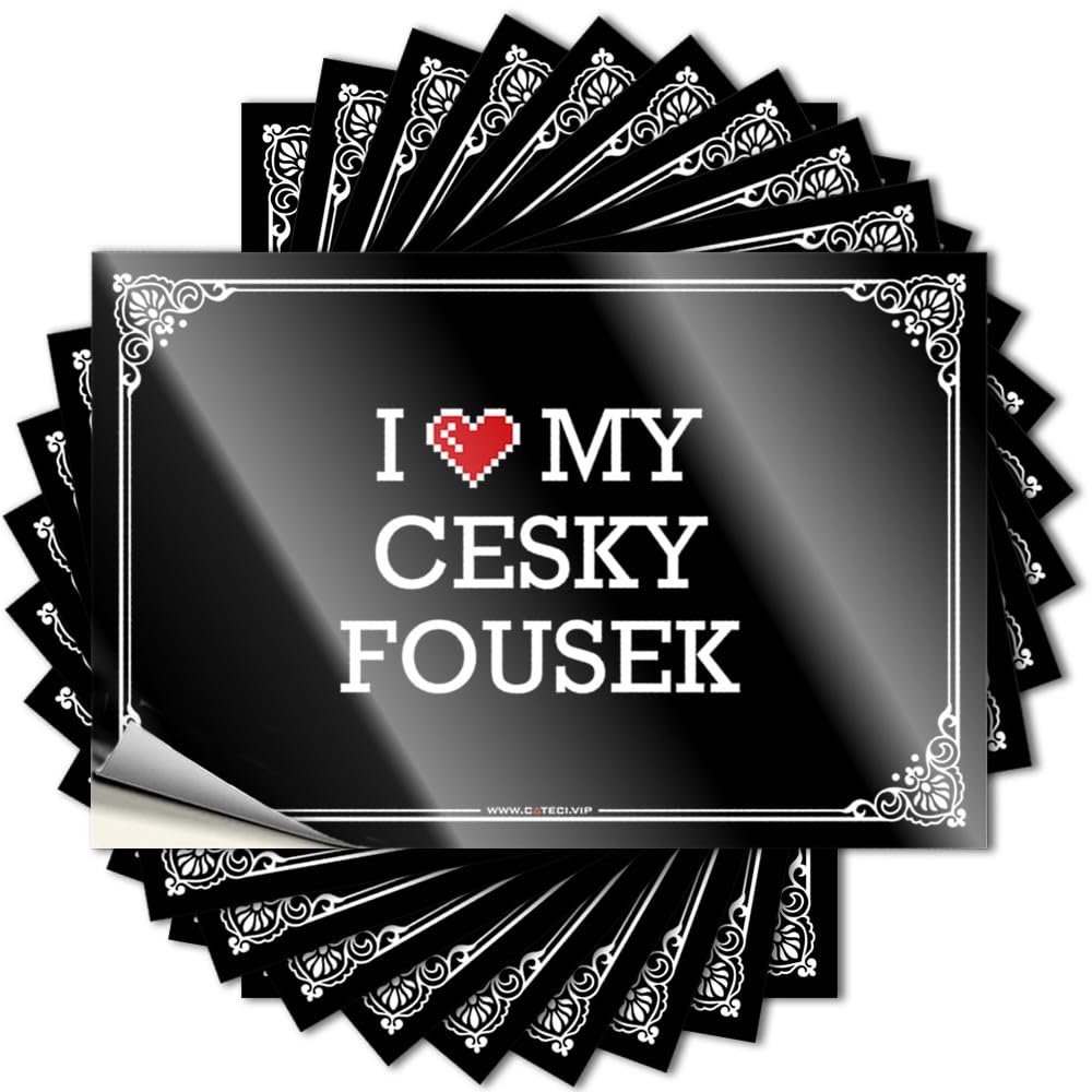 Tattoos Guest Easy Apply | I Love My Cesky Fousek Summer Bottle Peel and Stick(8X12CM)