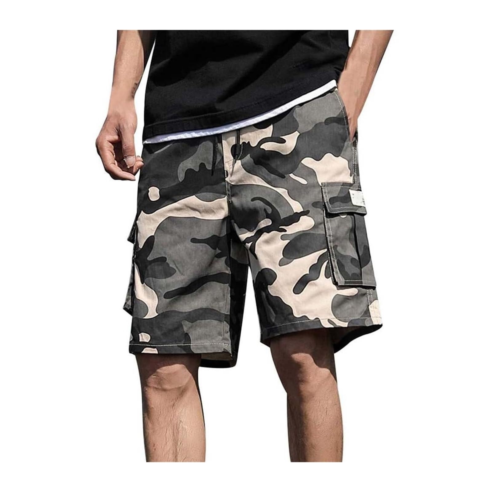 Pantalons courts hommes été grande taille cargo de taille M à 8XL