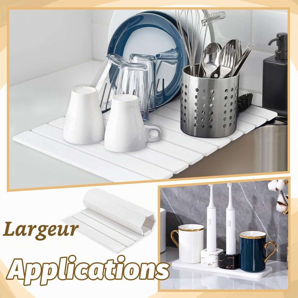 UNICRAFTALE Tapis De Séchage De Vaisselle pour Comptoir De Cuisine