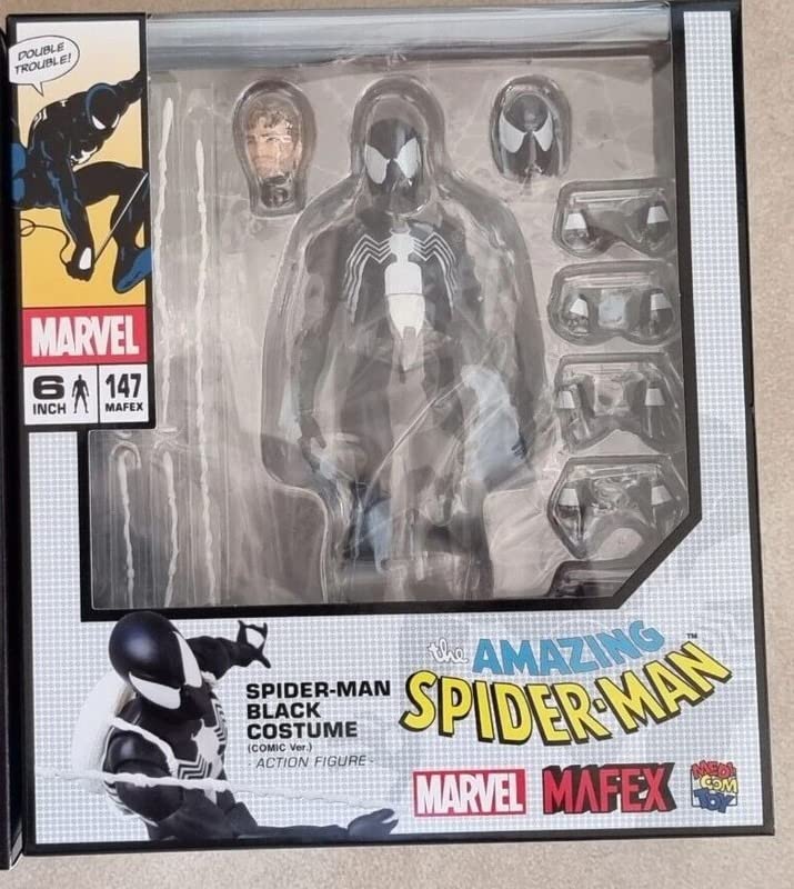 MAFEX No.147 SPIDER-MAN BLACK COSTUME Spider-Man Romania | Ubuy