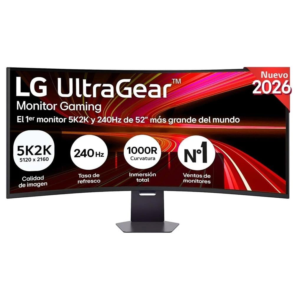 LG Ultragear 52G930B-B.AEU | Seria G9 (2026) | 52'' | Monitor gier VA 21:9 | 240Hz | 1ms (GtG) | Rozdzielczość WUHD 5K2K | DCI-P3 95% | DisplayHDR™ 600 | AMD FreeSync™ Premium
