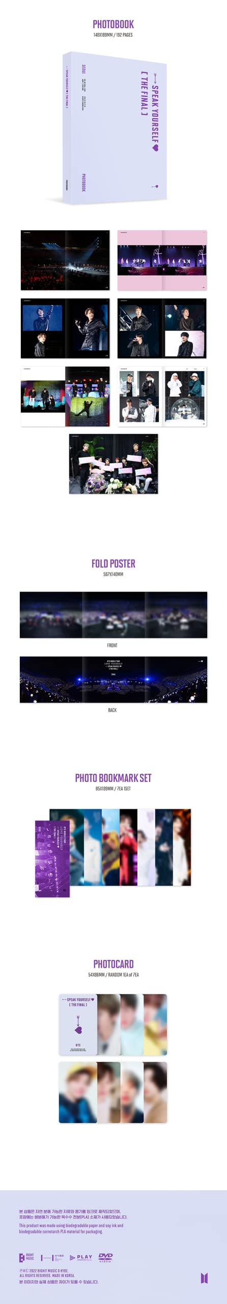 Dreamus [DVD] BTS - World Tour ‘LOVE YOURSELF : SPEAK YOURSELF’ [THE FINAL] DVD+Pre-Order Benefit
