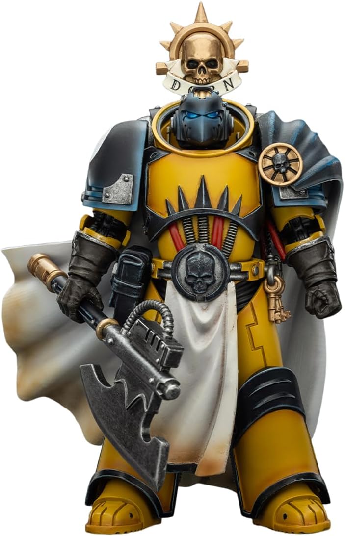 JOYTOY Warhammer The Horus Heresy 1/18 Action Figures Imperial Fists Librarian Consul with Force Axe and Bolt Pistol Model Birthday Gift,15Age+ Pre-Order