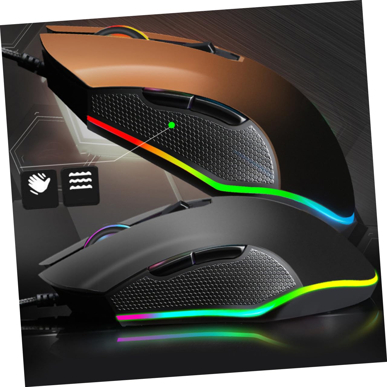 SHINEOFI Tastiera da Gioco E-sport Retroilluminata con Mouse Ottico, Kit Combinato per Gaming da Casa e Intrattenimento Ragazzo Ragazza, Facile Utilizzo e Funzionamento Preciso