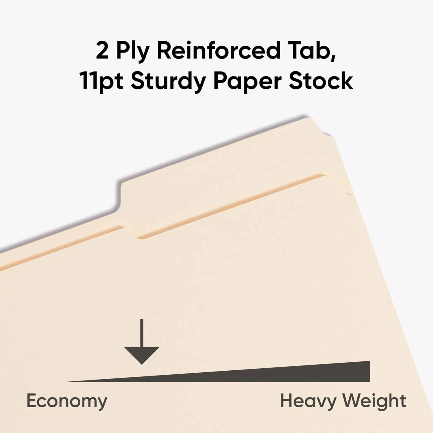 Smead Fastener File Folders, 25 Count, Manila, Reinforced 1/3-Cut Tabs, Letter Size (14536) image 4
