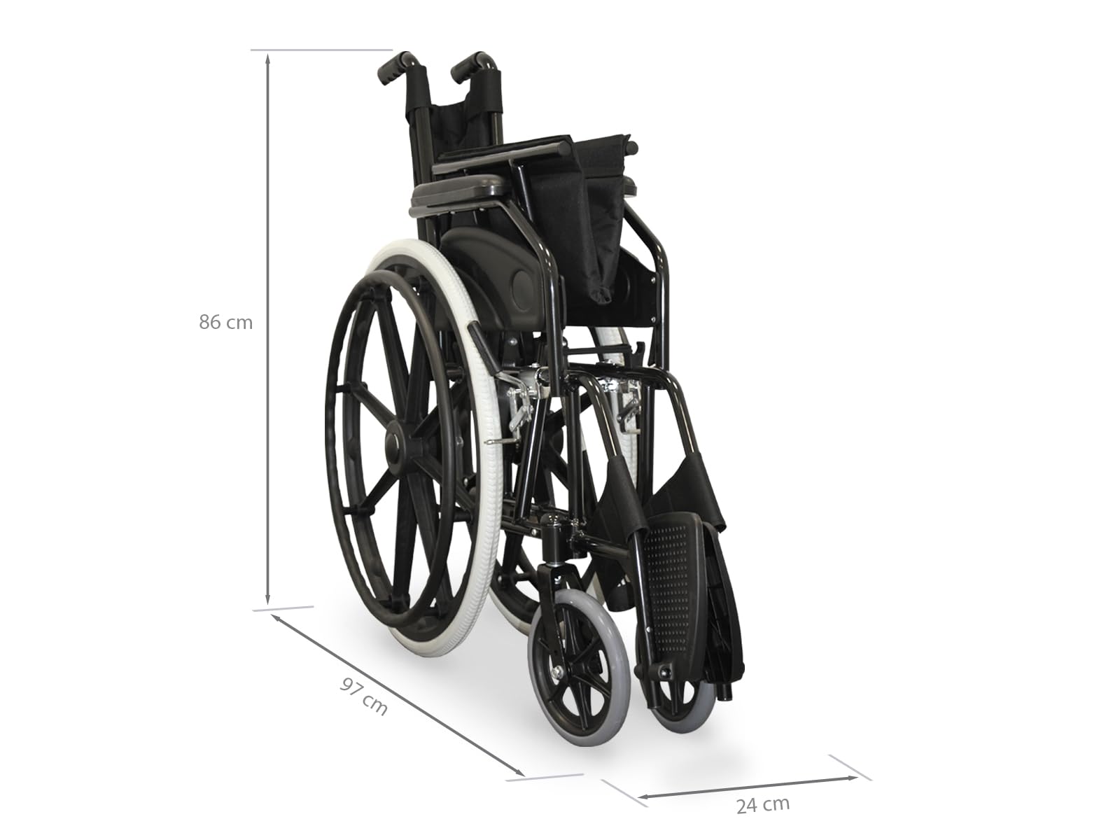 Silla de ruedas plegable aluminio Wellcore