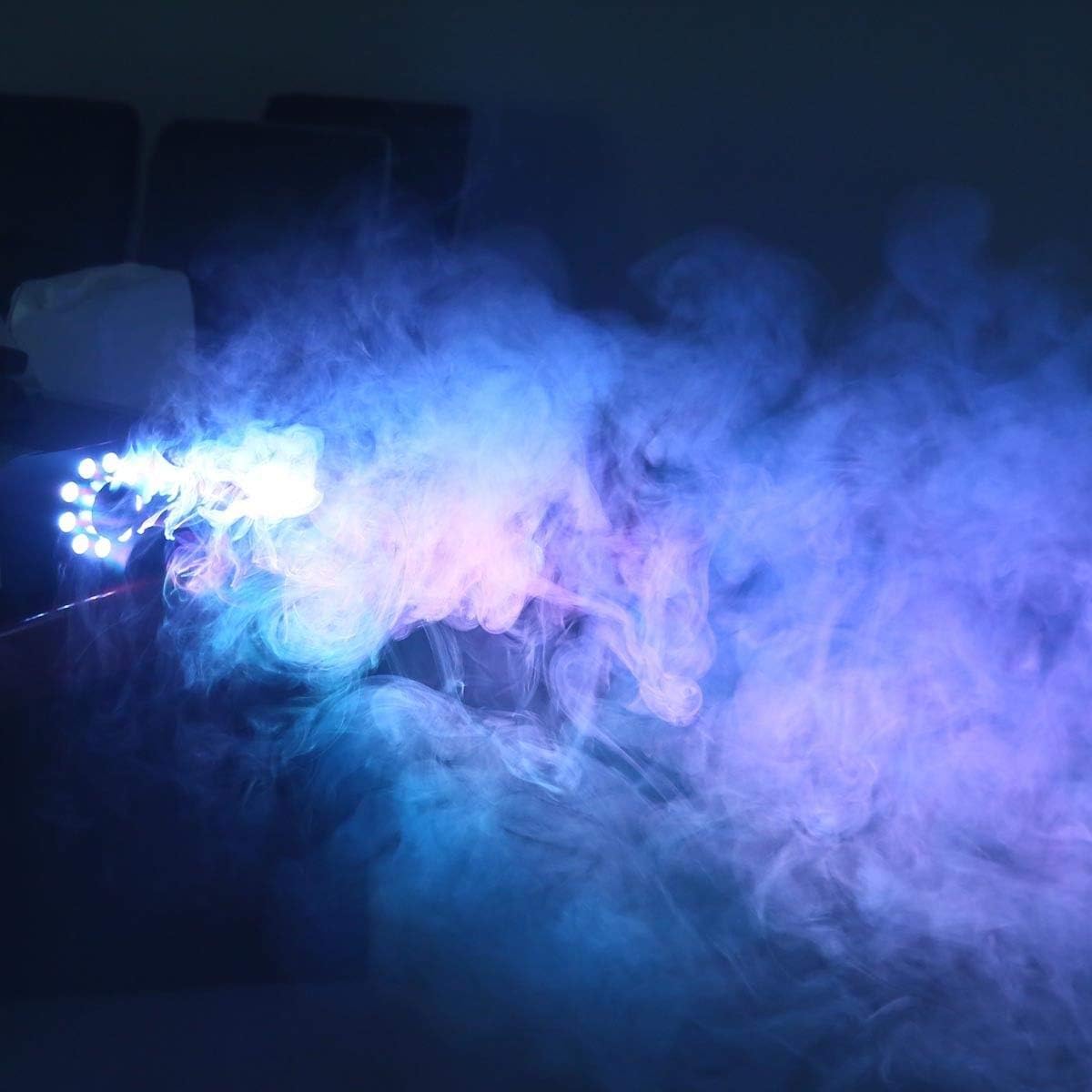 Tengchang Halloween Fog Smoke Machine RGB LED DJ Party Fogger w/Wireless Remote1500W : Musical Instruments