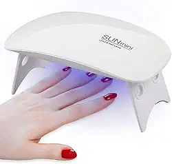 Mini Cabine Secadora De Unhas LED/UV! Seca Rápido, É Compacta, Portátil E Perfeita Para Esmaltação Em Gel. Leve O Salão Para Casa Com Praticidade E Estilo!