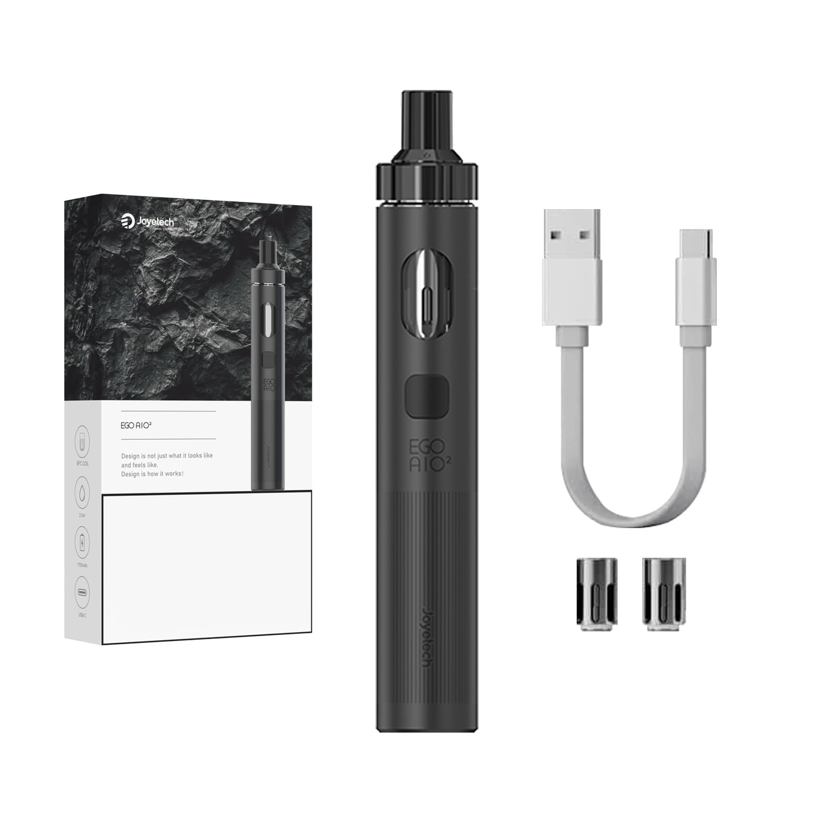 elfbar nachfüll pod läuft aus JOYETECH EGO AIO 2 Kit Cigarette Électronique Vape sans Nicotine 0,8ohm BFC  bobine 1700mAh USB-C Capacité de 2ml Compatible avec les BF Series Coils  Vapoteur sans Tobac Noir : Amazon.fr: High-Tech