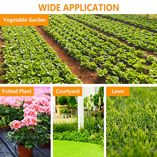 Drip Irrigation Fittings Kit For 1/4" Tubing, 260 Pcs Drip Line Connectors For Drip Systems - 10 Nozzles,10 Nozzle Tees,25 Single Barbs,25 4-Way Connectors,25 End Plugs,25 Elbows,55 Tees,85 Couplings #TOP6