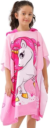 Vista 45 de NovForth Toalla de playa para niños y niñas, toalla de baño con capucha, toalla de piscina para niños pequeños con capucha Dinosaurio