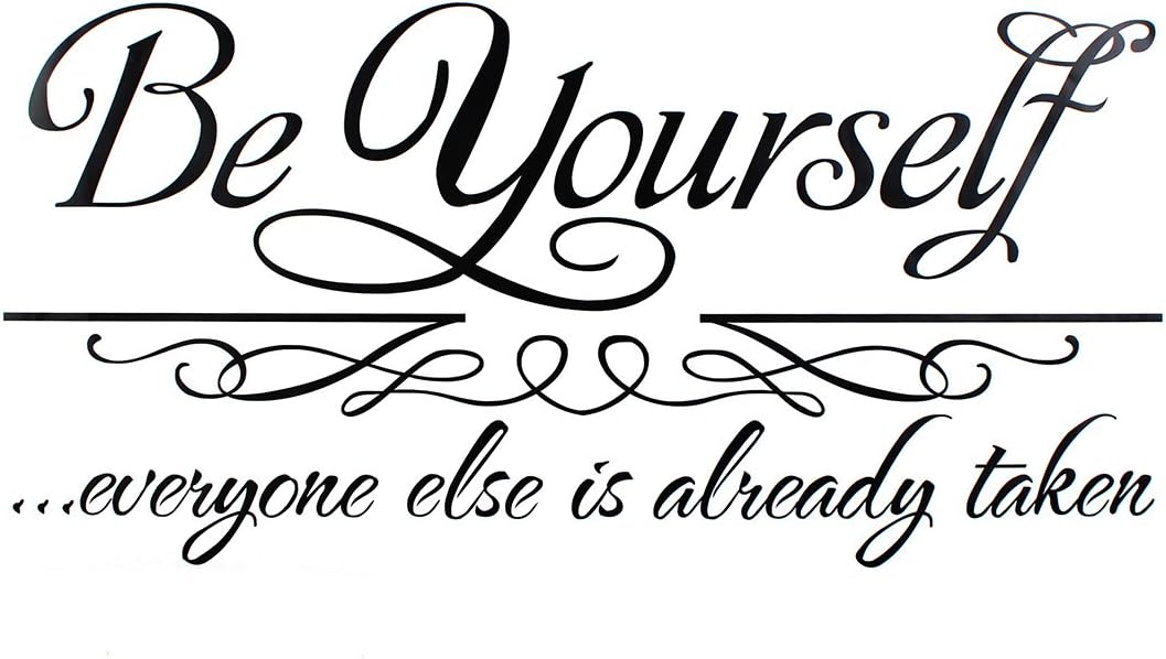 DIY Black Letters Wall Stickers Removable Art Vinyl Decal Many Types