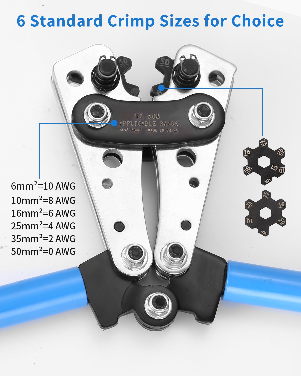 Krimptang voor kabelschoenen 1,25-16 mm² - Efficiënt, Duurzaam en
