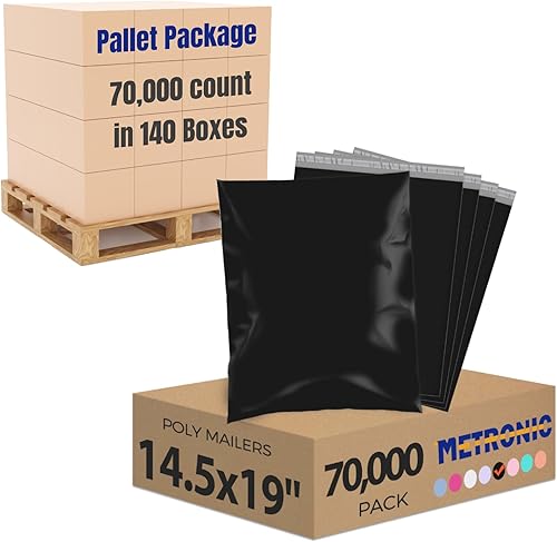 Miniatura 233 de Metronic - Sobres grandes de polietileno de 14.5 x 19 pulgadas, 100 bolsas autosellantes para correo, bolsas de empaque, sobres para envío, empaque