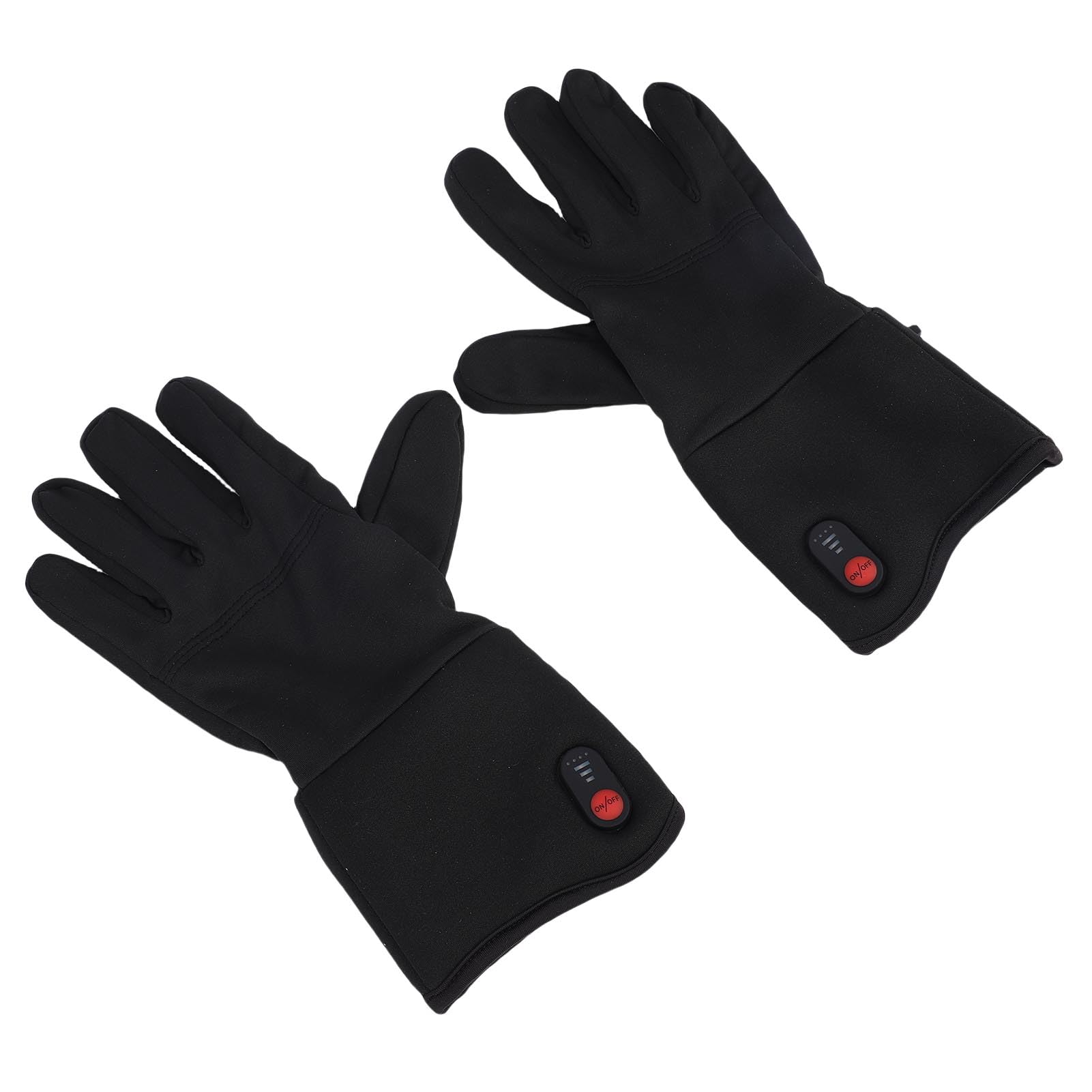 Guanti riscaldati ricaricabili touchscreen ultra sottili per sci invernale ciclismo poliestere con 2 batterie