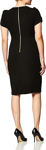 Vista 2 de Calvin Klein Women's Tulip Sleeved Above The Knee Sheath Dress