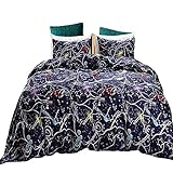 Black Temptation Inicio Impreso Lujo Soft Hotel Duvet Cover Set 2PC Twin Size #149