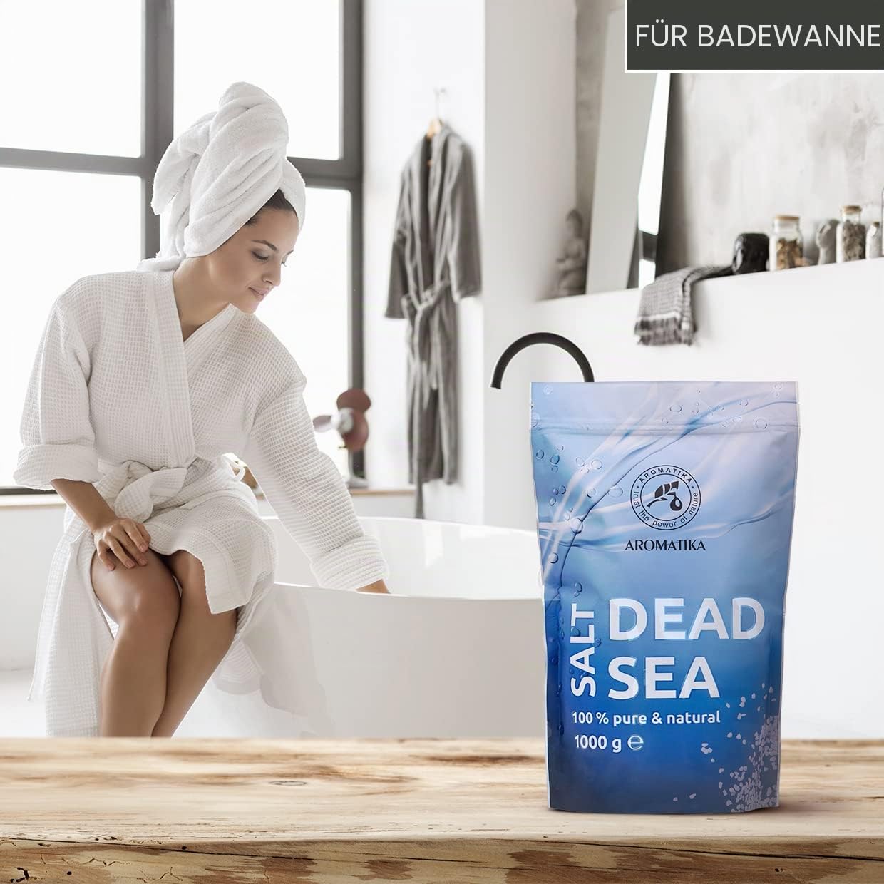 Totes Meer Mineral Badesalz 5000g - Mineralsalz - Therapie Reich & Mineralsalzen - Badezusatz - Badesalz - Besten für Guten Schlaf - Körperpflege - Schönheit - Entspannung - SPA