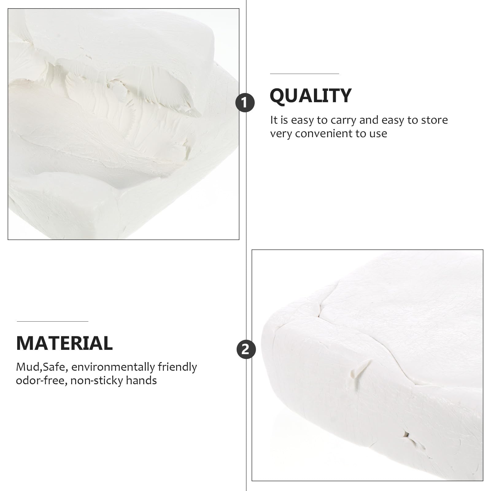 Pâte Polymère Multifonctionnelle, Argile à Modeler pour Garçon et Filles, DIY Sûr Multi-Usages, Pot en Argile, Création Loisirs