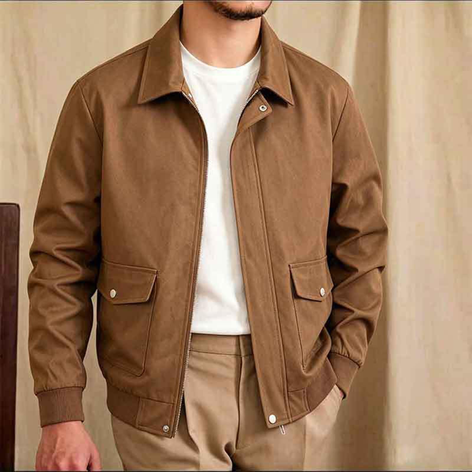Bomberjacke Herren übergangsjacke Blouson Jacke Cargo Herrenjacke Strickjacke Baseballjacke Freizeitjacke Herbstjacke
