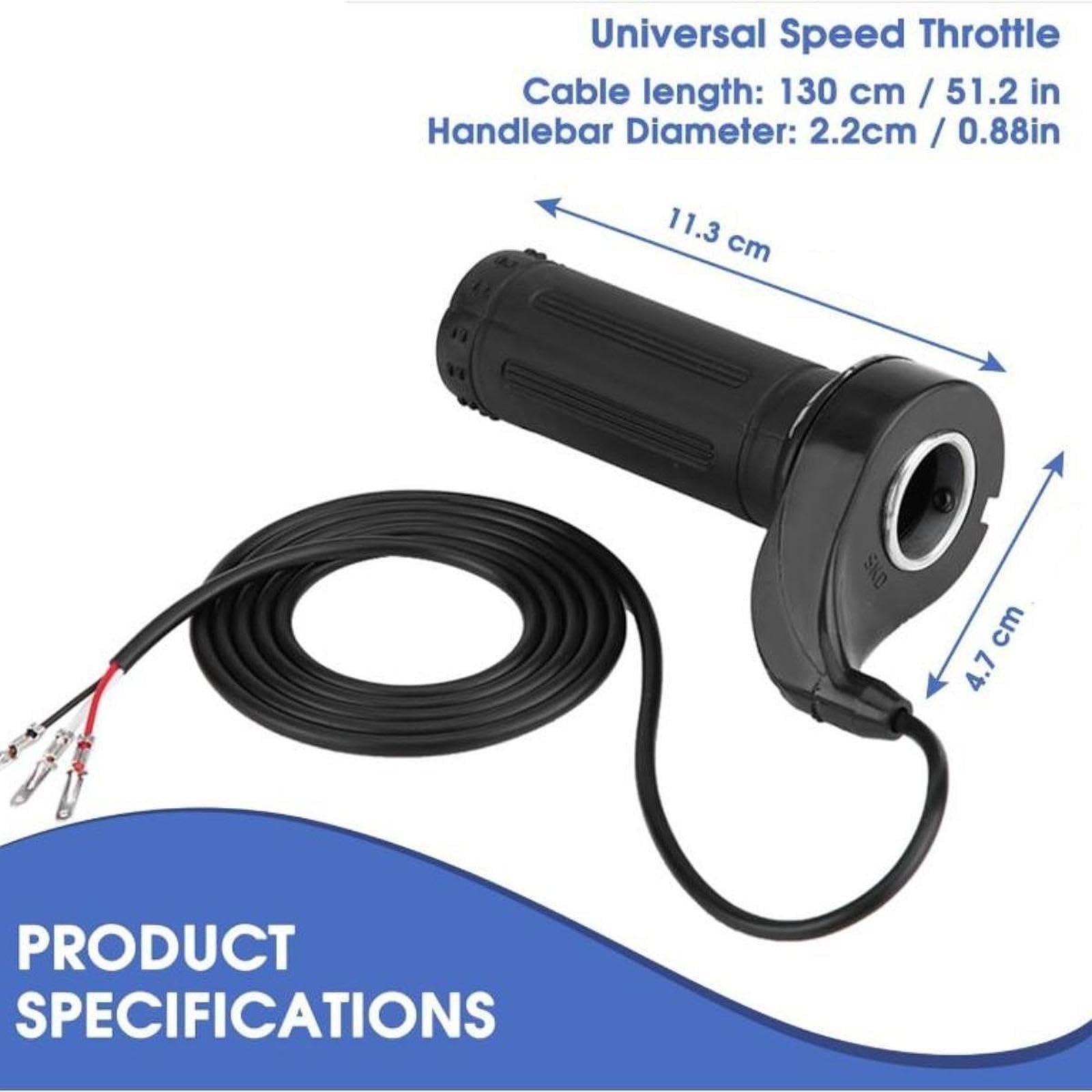6x Acceleratore a per Manubrio, Professionale, Facile Installazione, Robusta, Universale, Ricambio Accessorio, 4 pezzi