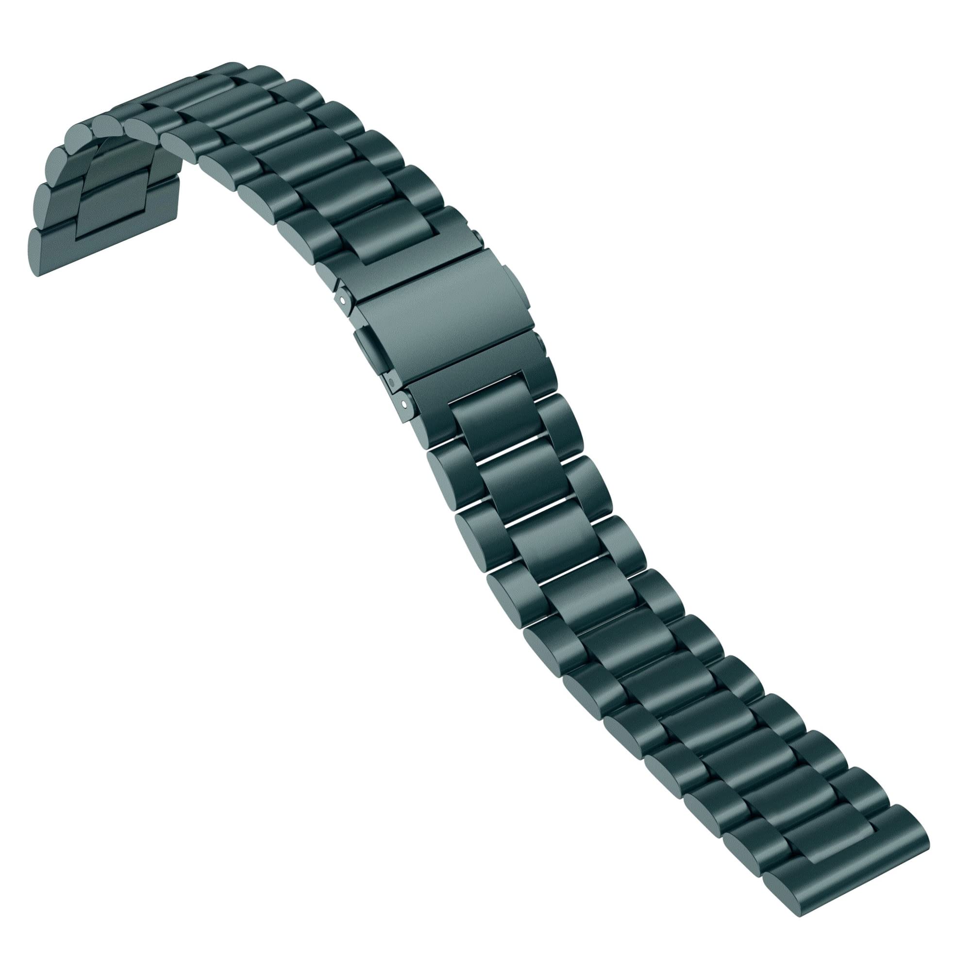 SUNDAREE Compatibile con Cinturino Galaxy Watch 4,Verde 20MM Cinturini Ricambio Acciaio Inossidabile Orologio Band per Samsung Galaxy Watch 4 5 40MM 44MM SM-R870/Classic 42MM 46MM /Watch 5 Pro 45MM