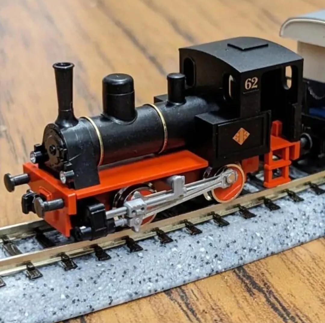 K 10-503 TRAIN DE PASSAGERS MOTORISÉ AVEC LOCOMOTIVE À VAPEUR plus 2 VAGONS À L'Échelle N 1/160